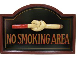 ΠΙΝΑΚΙΔΑ ΞΥΛΙΝΗ NO SMOKING